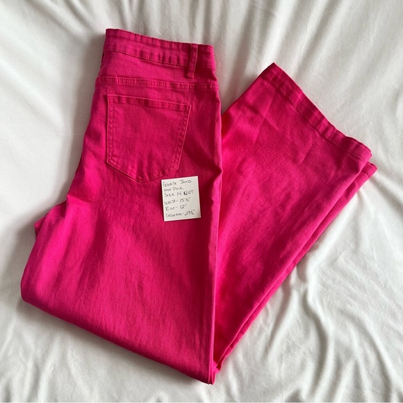 Guaile Women's Jeans High Waisted Stretchy Jeans Wide Leg Tummy Control Denim - Picture 9 of 12